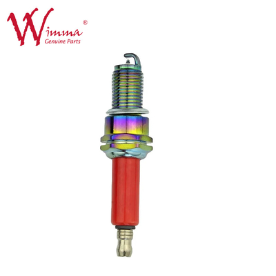 سدادة شرارة دراجة نارية D8TC 9mm لشركة Suzuki Motors سبيكة نيكل ذات أداء جيد ألوان مختلطة