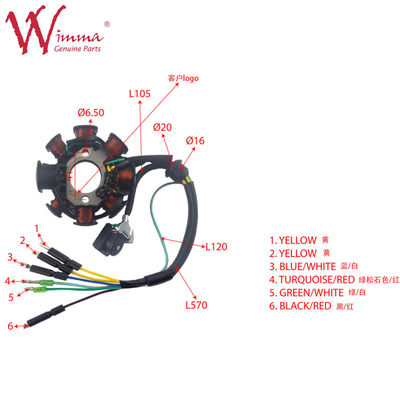 بطاقة الكهرباء الكاملة للدراجات النارية SKR200S Wimma جودة عالية